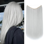 Light Silver Gray Lisse 55cm